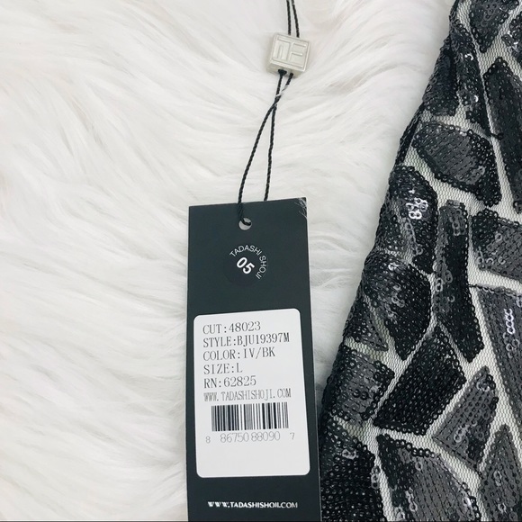 Tadashi Shoji Weber Sequin Embroidered Dress - Picture 6 of 16